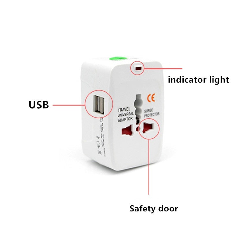 Adaptador de Tomada Universal com USB